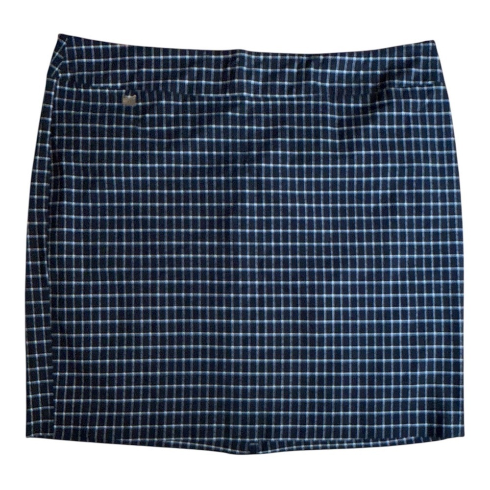 Elegant Black Checkered Pencil Skirt